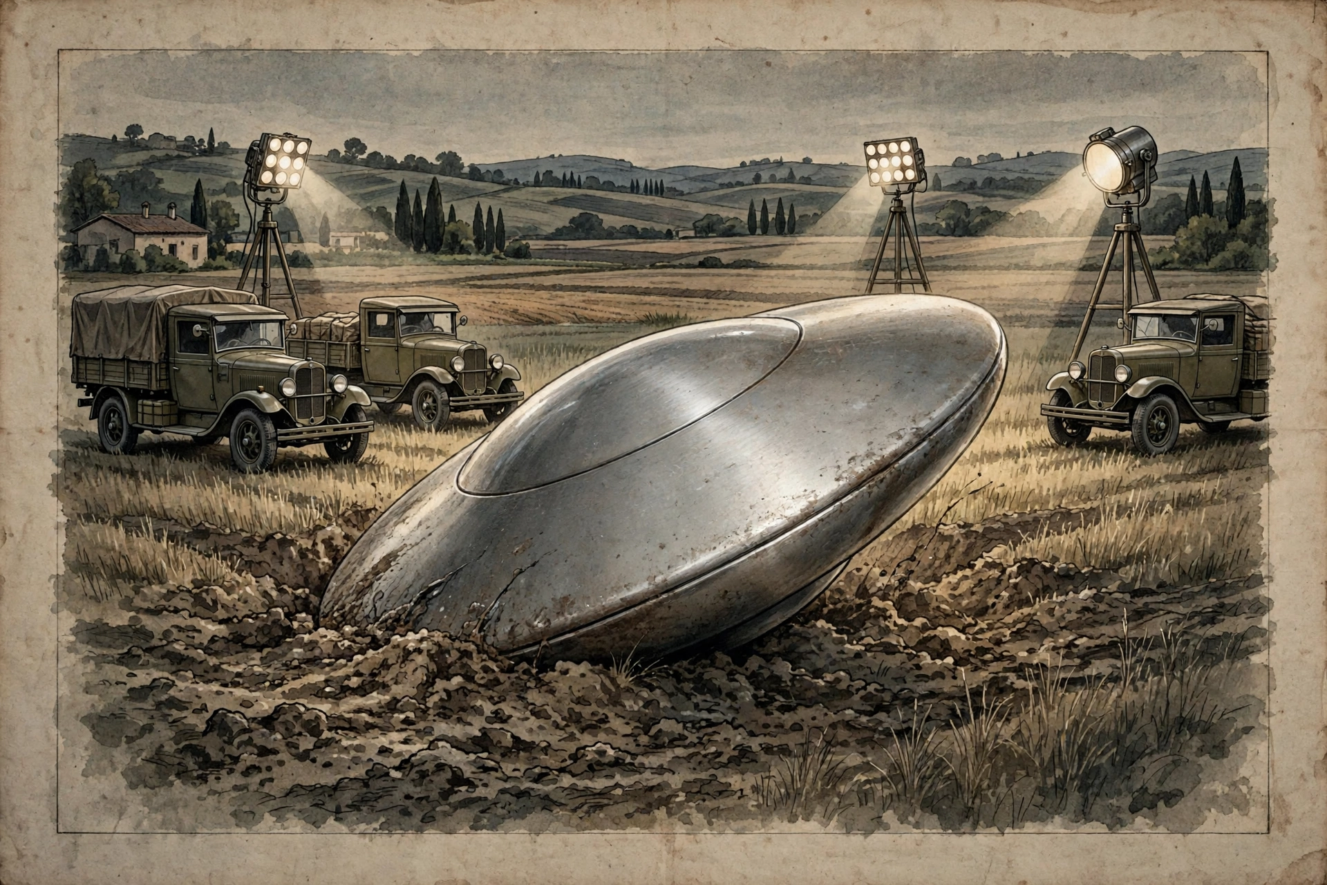 Artist's interpretation of the 1933 Magenta disc