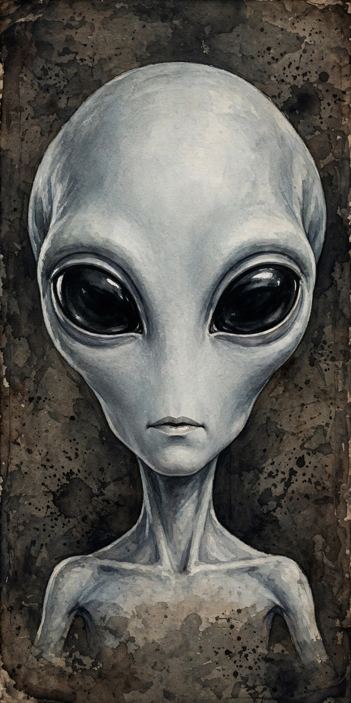 Artist's interpretation of a Grey alien